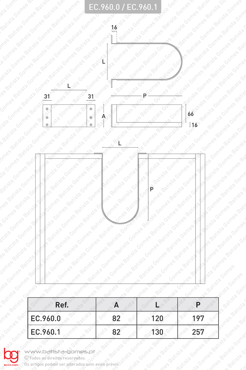 Salva sif�es em U para gavetas